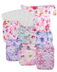 Babygoal baby cloth diaper pack front view showing reusable option for eco-friendly diapering