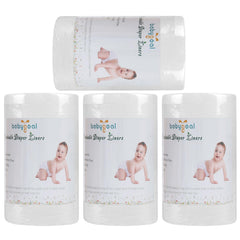 Babygoal bamboo liner close-up highlighting gentle skin protection for delicate diaper areas.