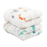 Babygoal bath towels with 6-layer muslin absorbent fabric for quick drying