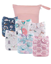 babygoal cloth diaper cover with adjustable snaps for growing babies