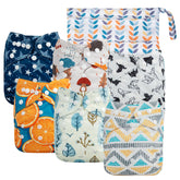babygoal cloth diaper covers with adjustable snaps fit 7–33 lb babies for growing comfort