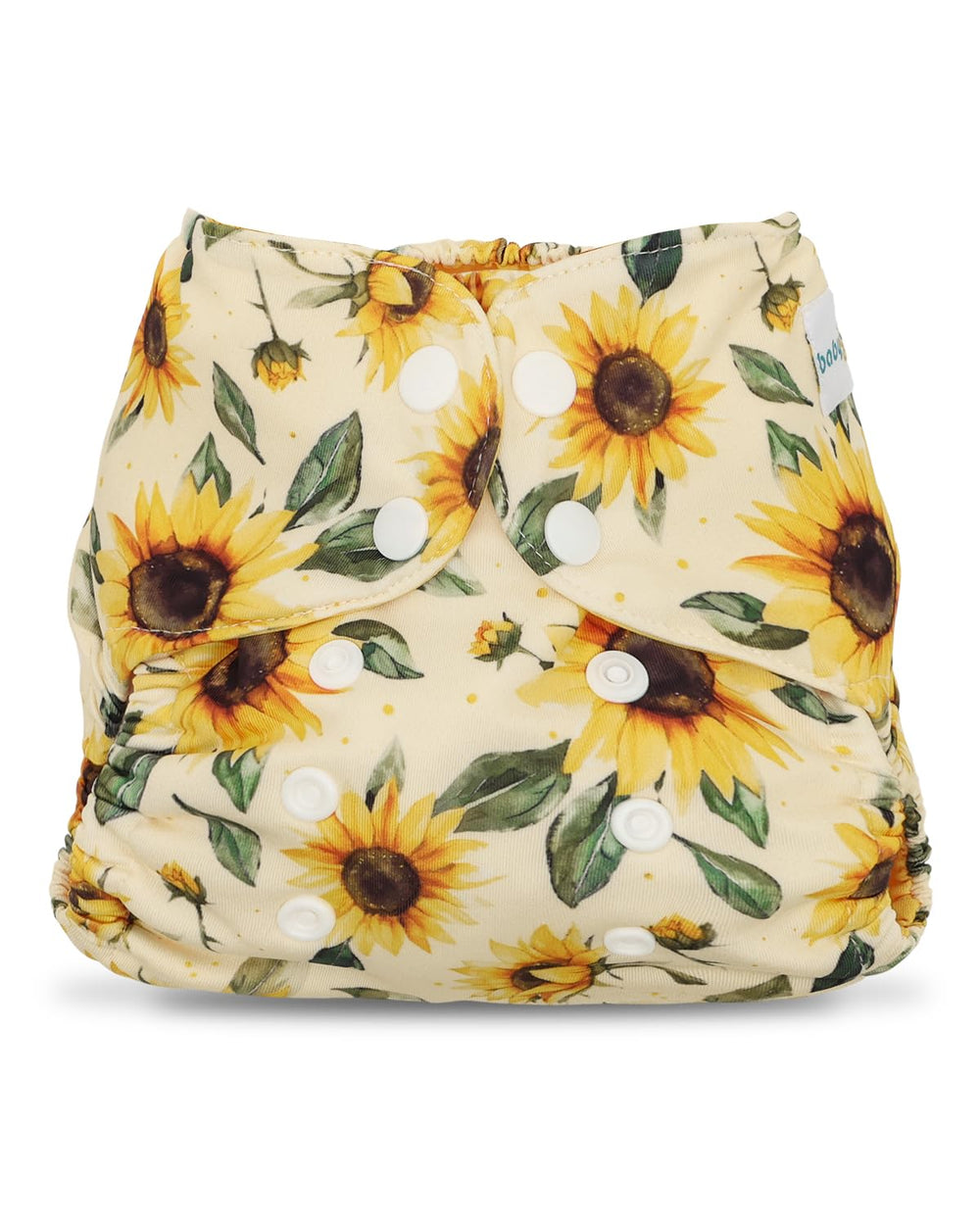 babygoal diaper cover with adjustable snaps illustrates a growth-friendly fit for infants.
