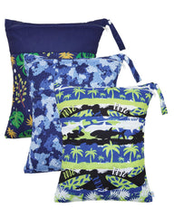 Babygoal Hawaii wet-dry bags 3-pack shown for travel organization and reuse.