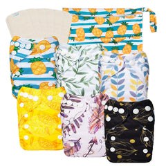 babygoal newborn cloth diapers pack13 with adjustable sizing for a growing newborn