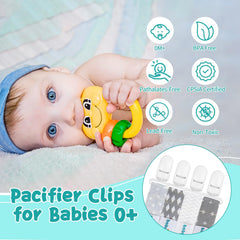 babygoal pacifier clip animal design close-up for cheerful style