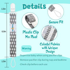 babygoal pacifier clip flower design close-up highlighting soft fabric