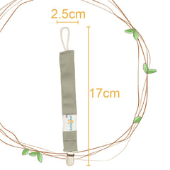 Babygoal pacifier clip metal-teeth closeup shows secure hold on fabrics.