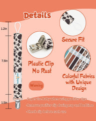 Babygoal pacifier clip attached to baby's outfit demonstrates secure clasp