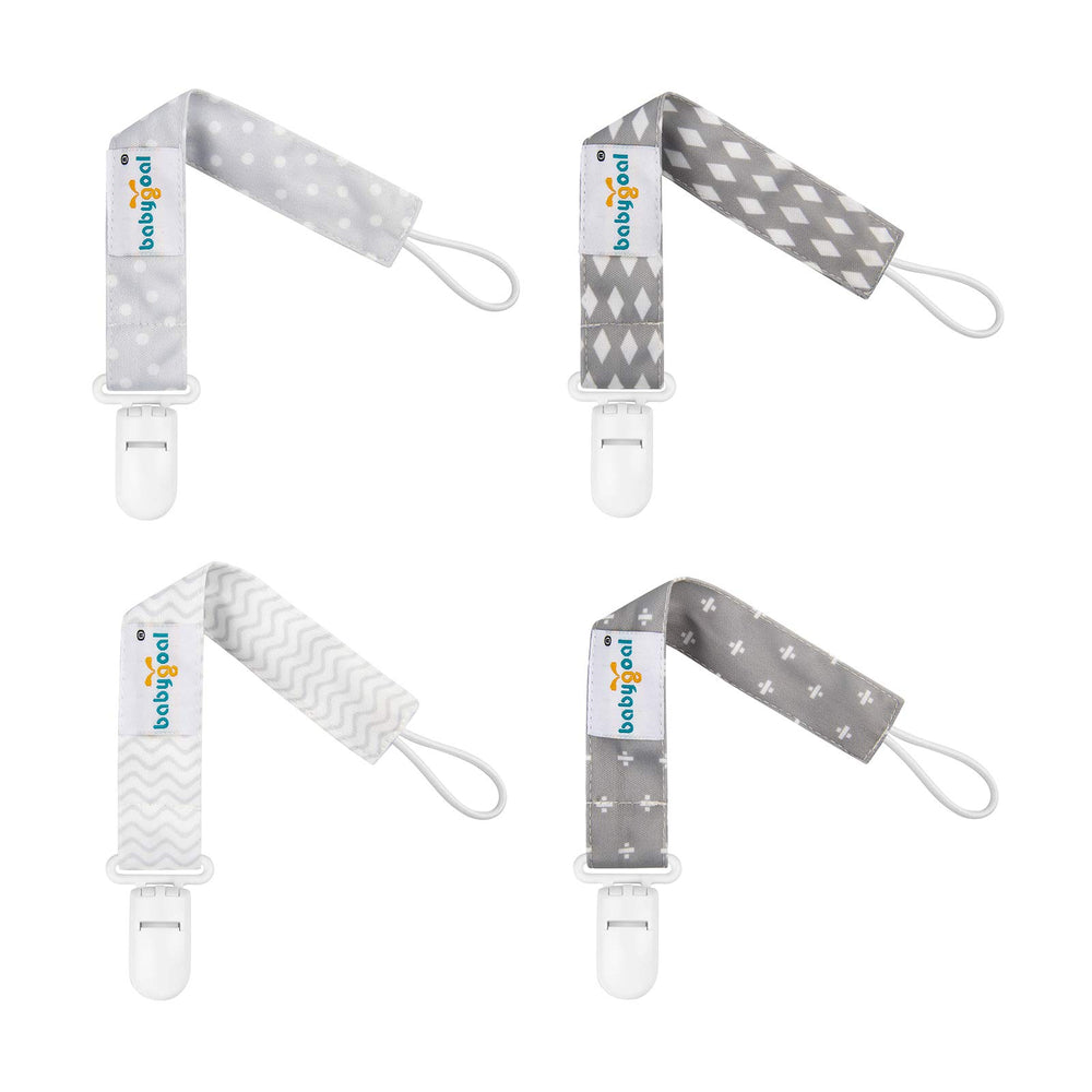 babygoal pacifier clip solid design close-up showing neutral color for everyday use