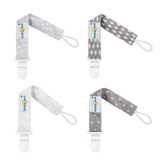 babygoal pacifier clip solid design close-up showing neutral color for everyday use
