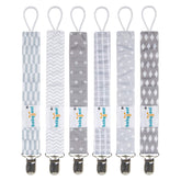 babygoal pacifier clips six-pack designs keep pacifiers secure on outfits