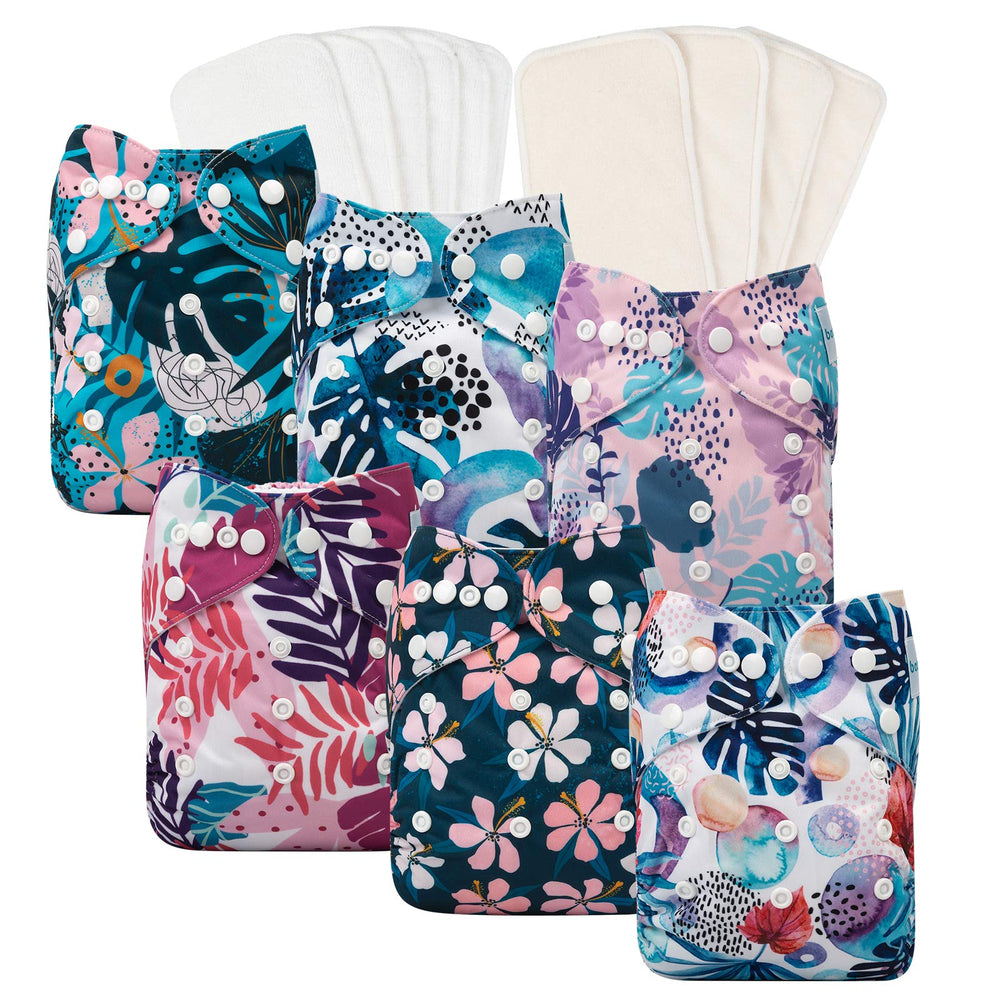 babygoal reusable diaper shells show one-size adjustability for growing babies.
