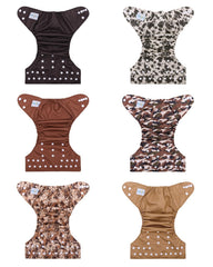 babygoal reusable diapers pack back view highlighting full kit and portability