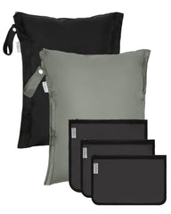 babygoal waterproof wet dry bags 16x13 inch ideal for damp clothing and towels - leak-proof storage