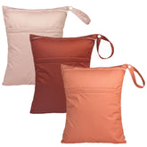 babygoal wet bag three-pack folded for compact travel storage and organization.