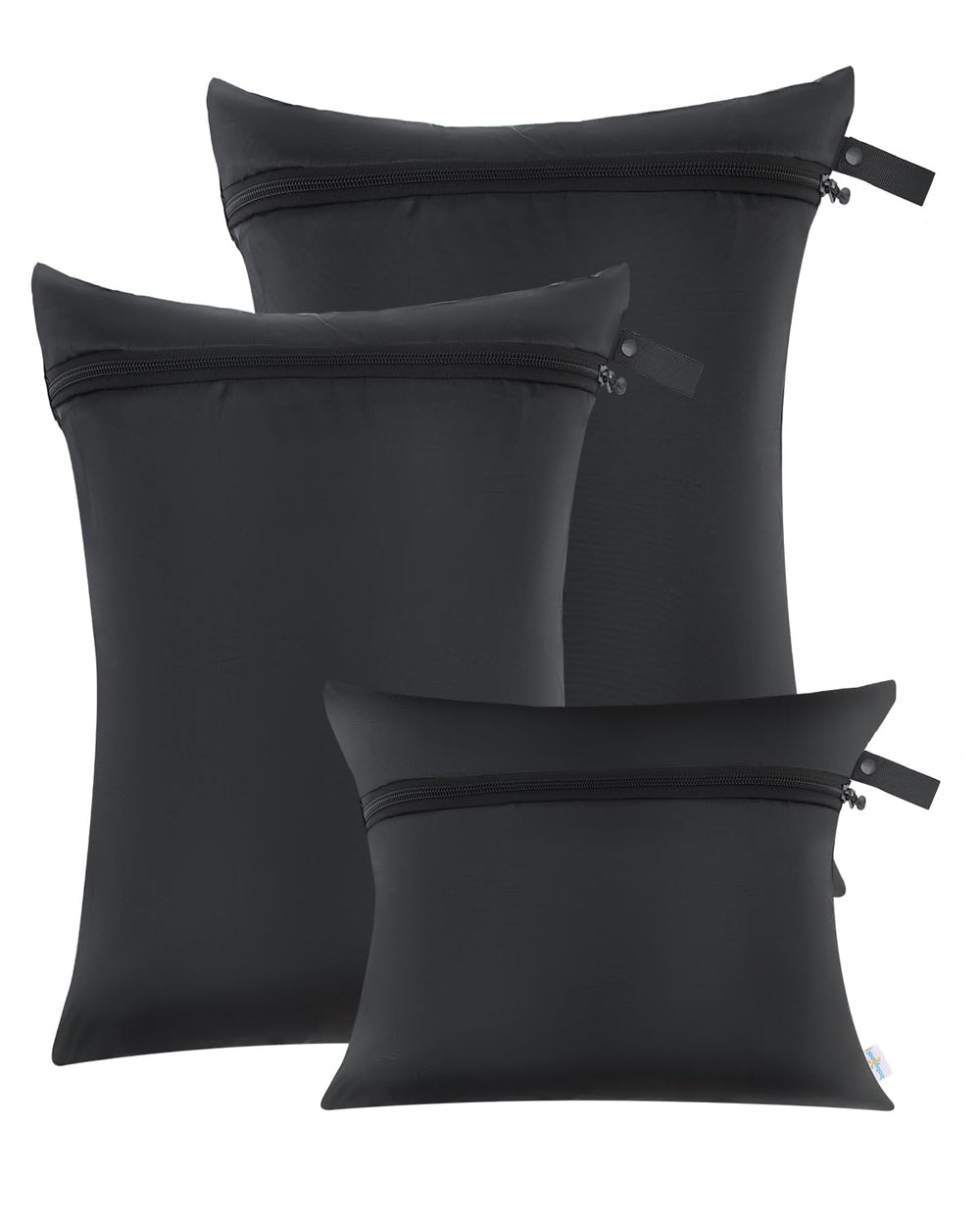 babygoal wet bags 3-pack closed design keeps diapers organized on the go.