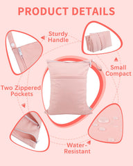 babygoal wet dry bags three pack flat lay showing compact travel storage