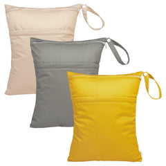 Babygoal wet dry bags three-pack folded compact for travel organization.