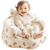 Babygreat inflatable baby seat front view highlights ergonomic back support for confident sitting.