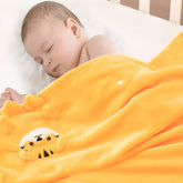 Babyhuggle foldable tiger blanket—soft, cozy nursery snuggles.