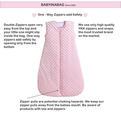 Baby in a Bag Minky Dot outer texture shown for tactile comfort and warmth.
