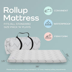 Babylicious breathable soft memory foam topper for nap time anywhere