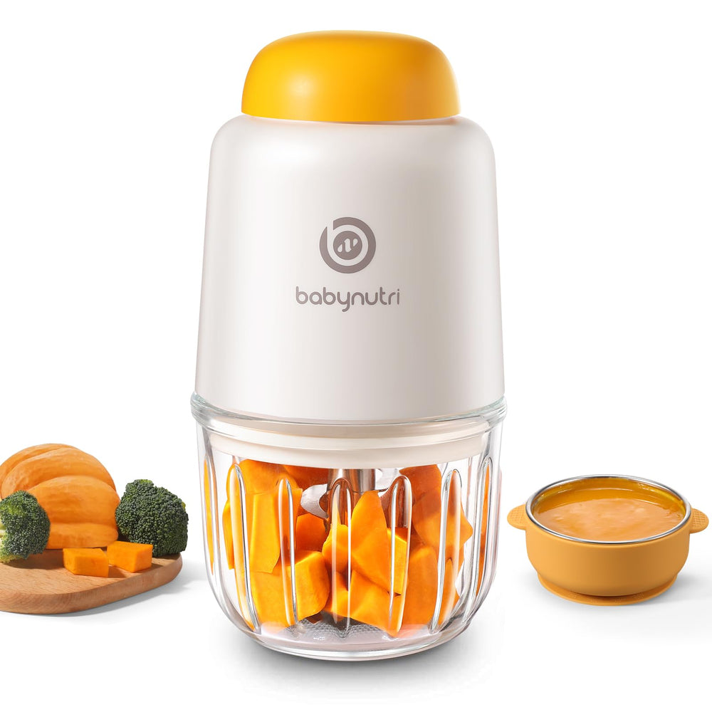 Babynutri powerful stainless-steel blades deliver fast, smooth baby purees.