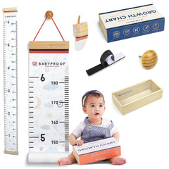 BabyProof Growth Chart Night Sky canvas—durable height tracking for daily milestones.