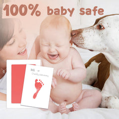 BabyQunt clean-touch inkpad setup keeps prints mess-free and skin clean