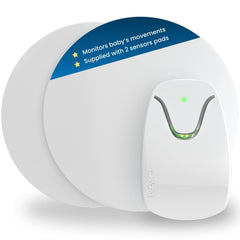 Babysense 7 under-mattress sensor coverage showing full crib protection and depth sensing.