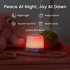 Babysense Dreamer 2.0 night-light feature showing calming glow for bedtime routines
