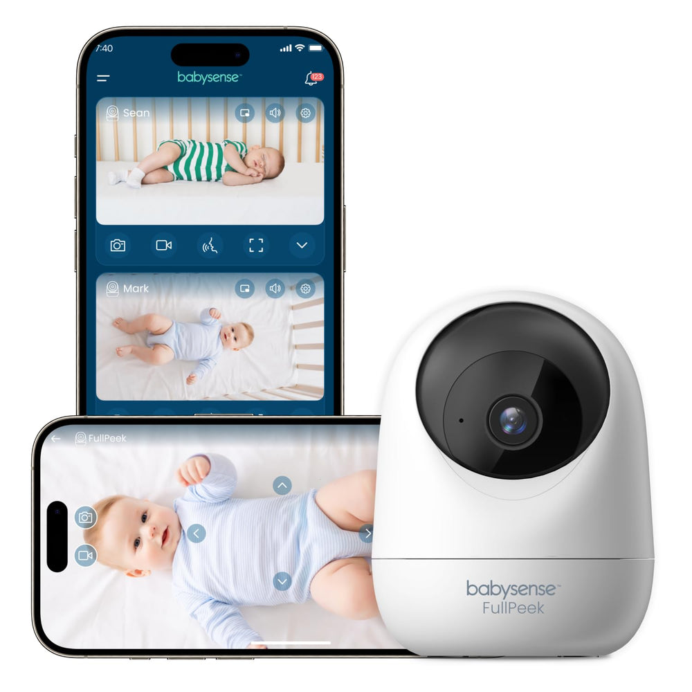 Babysense FullPeek 3MP resolution delivers detailed baby video for peace of mind.