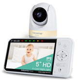 Babysense Prisma monitor display shows a clear 5-inch HD view for quick baby checks.
