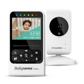 Babysense V24R camera-display provides secure, crystal-clear monitoring at a glance.