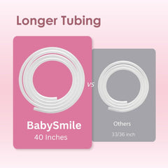 BabySmile tube with 7mm inner diameter for secure fit and steady suction