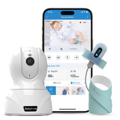 Babytone 2.5K camera night view for clear baby monitoring.