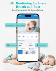 Babytone smart sleep sock provides real-time heart rate data.