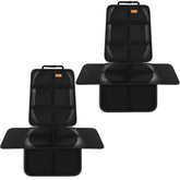 Bacgnyer car seat protector front view with thick padding and anti-slip backing.