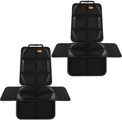 Bacgnyer car seat protector front view with thick padding and anti-slip backing.