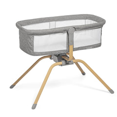 Baebae Goods baby bassinet rocking side view for soothing newborns at bedtime