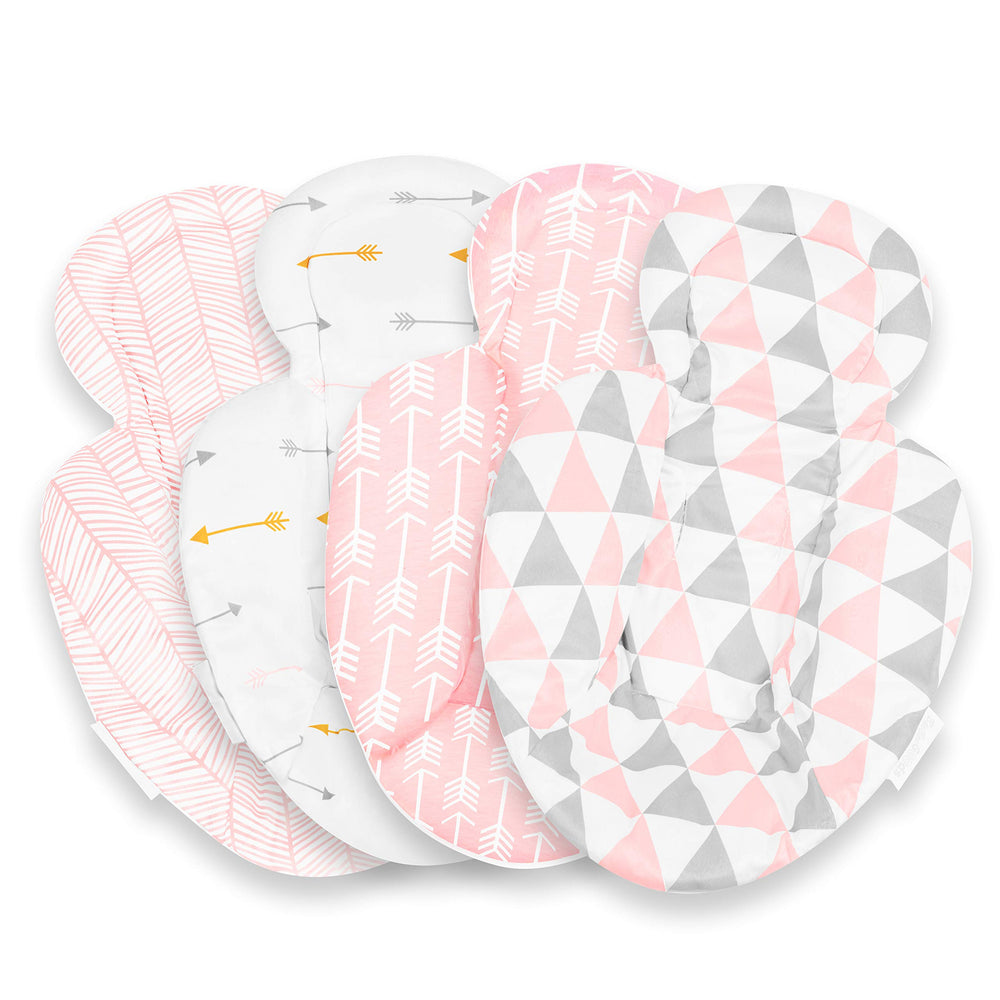 BaeBae Goods infant insert in minky-soft fabric offers cozy cushioning for newborn comfort.