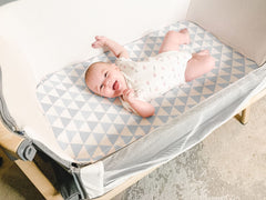 BaeBae Goods jersey-knit-fabric soft bassinet sheets stay cozy wash after wash