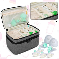 BAFASO bag shows elastic bands and mesh pocket securing cords and creams