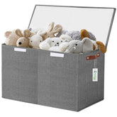 Bagnizer large toy storage box front view showcases spacious 83-liter capacity for toy organization.