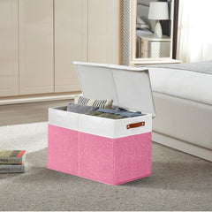 Bagnizer toy storage box with detachable dust cover protects items