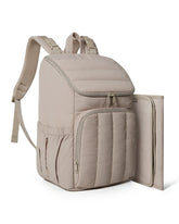 BAGSMART diaper bag backpack wide-open design enables quick access to essentials on the go.