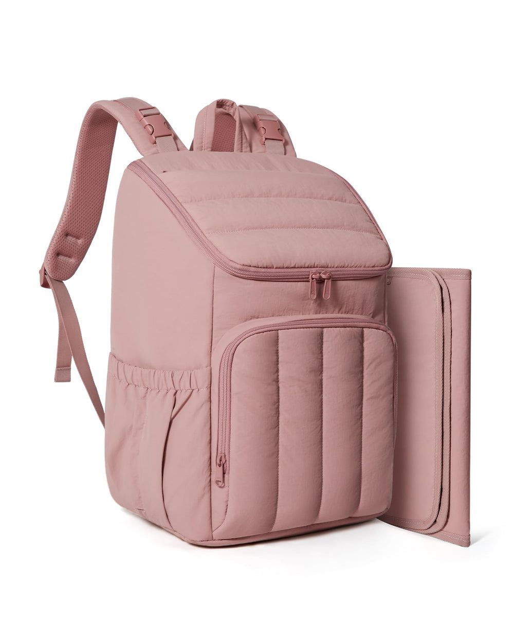 BAGSMART Diaper Backpack wide-open design for fast access to baby essentials.