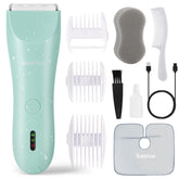 Baistom Baby Hair Clippers close-up showing ceramic blade for gentle, snag-free trims
