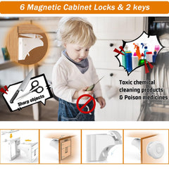 Baitiny Baby Proof Kit multi-use safety locks secure drawers and appliances for child safety.