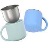 Bakpoco 2-in-1 open toddler cups stainless-core highlight durable steel for years of daily use.
